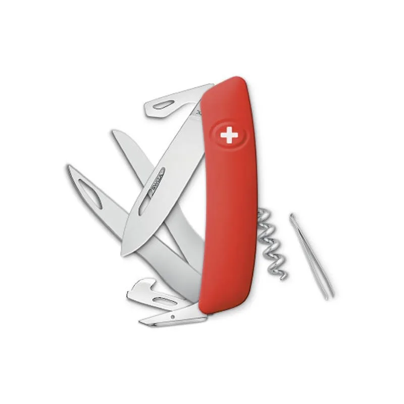 Swiza couteau suisse avec 12 fonctions - D07 Scissors Rouge — vue 1