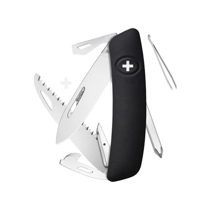 Swiza couteau suisse avec 12 fonctions - D06 Noir — vue 1