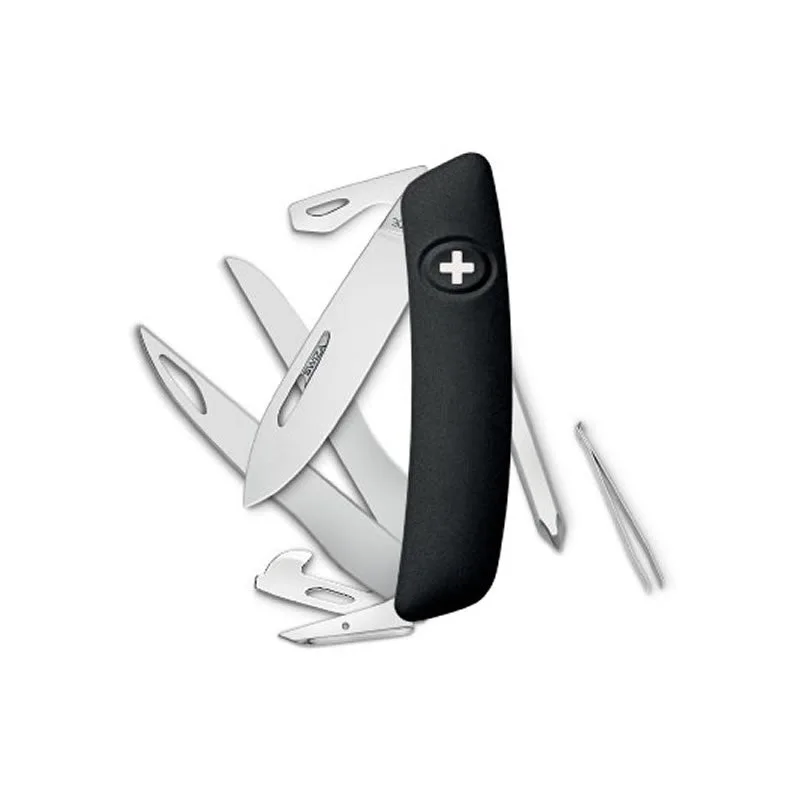 Swiza couteau suisse 12 fonctions D08 - Scissors - noir — vue 1