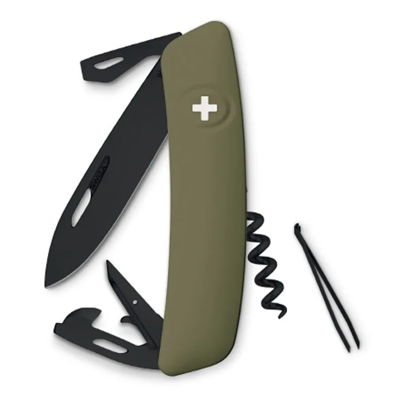 Swiza couteau suisse 11 fonctions D03 - ALLBLACK olive — vue 1