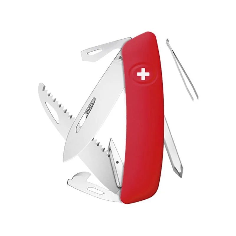 Swiza couteau suisse avec 12 fonctions - D06 Rouge — vue 1