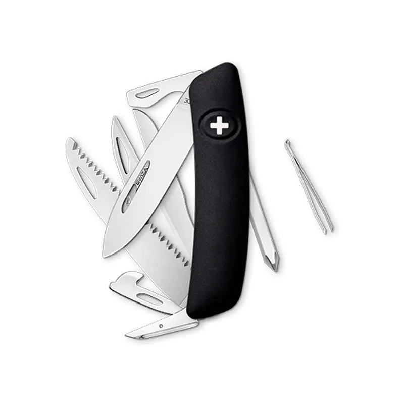 Swiza couteau suisse avec 13 fonctions - D010 Noir — vue 1