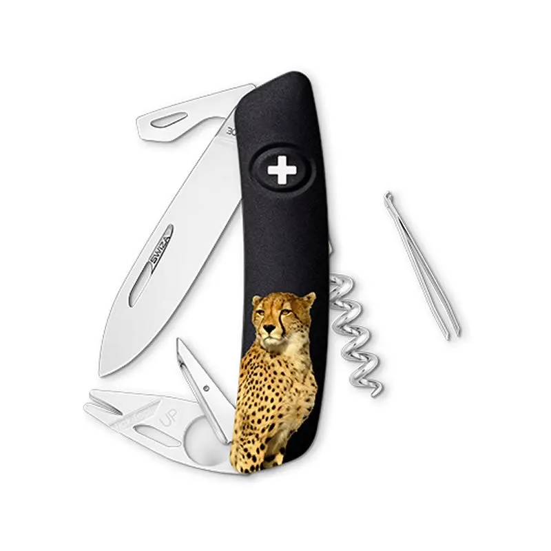 Swiza couteau suisse avec 11 fonctions - TT03 Tick Tool Léopard — vue 1