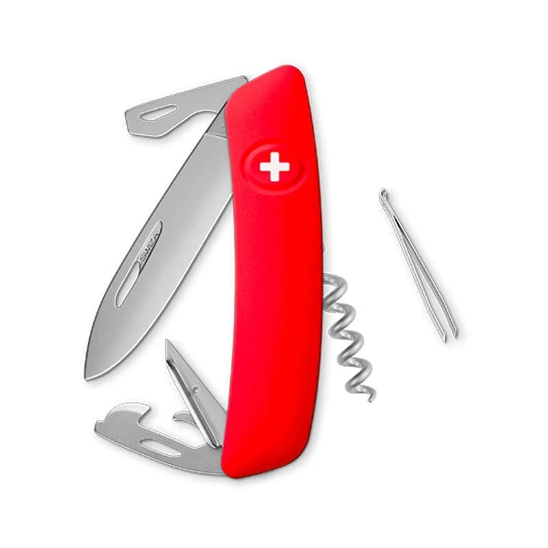 Swiza couteau suisse 11 fonctions D03 - Rouge matte — vue 1