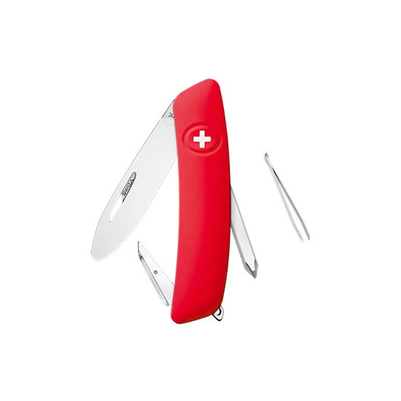 Swiza couteau suisse 6 fonctions J02 - Enfant avec anneau, rouge — vue 1