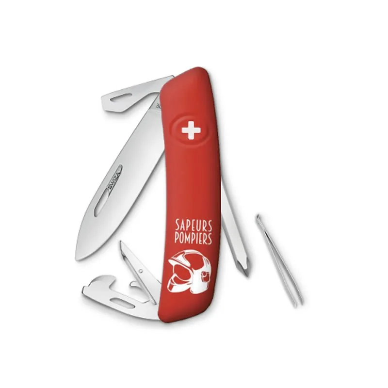 Swiza couteau suisse 11 fonctions D04 - Edition Pompiers — vue 1