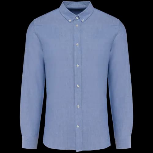 Chemise Oxford manches longues homme — Oxford Light Royal Blue