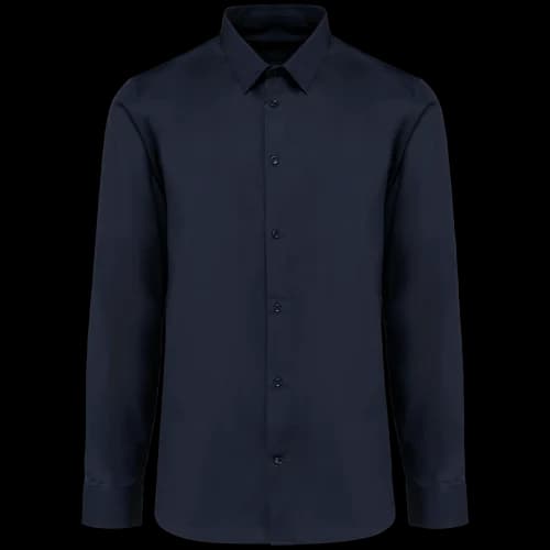 Chemise popeline manches longues homme — Essential Dark Navy