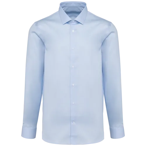 Chemise popeline manches longues homme — Essential Sky Blue