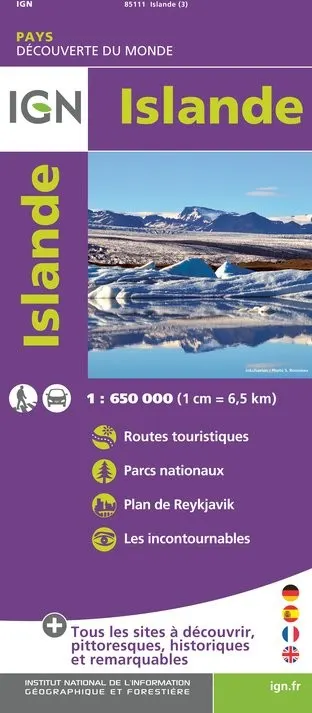 Carte IGN 85111 - Islande