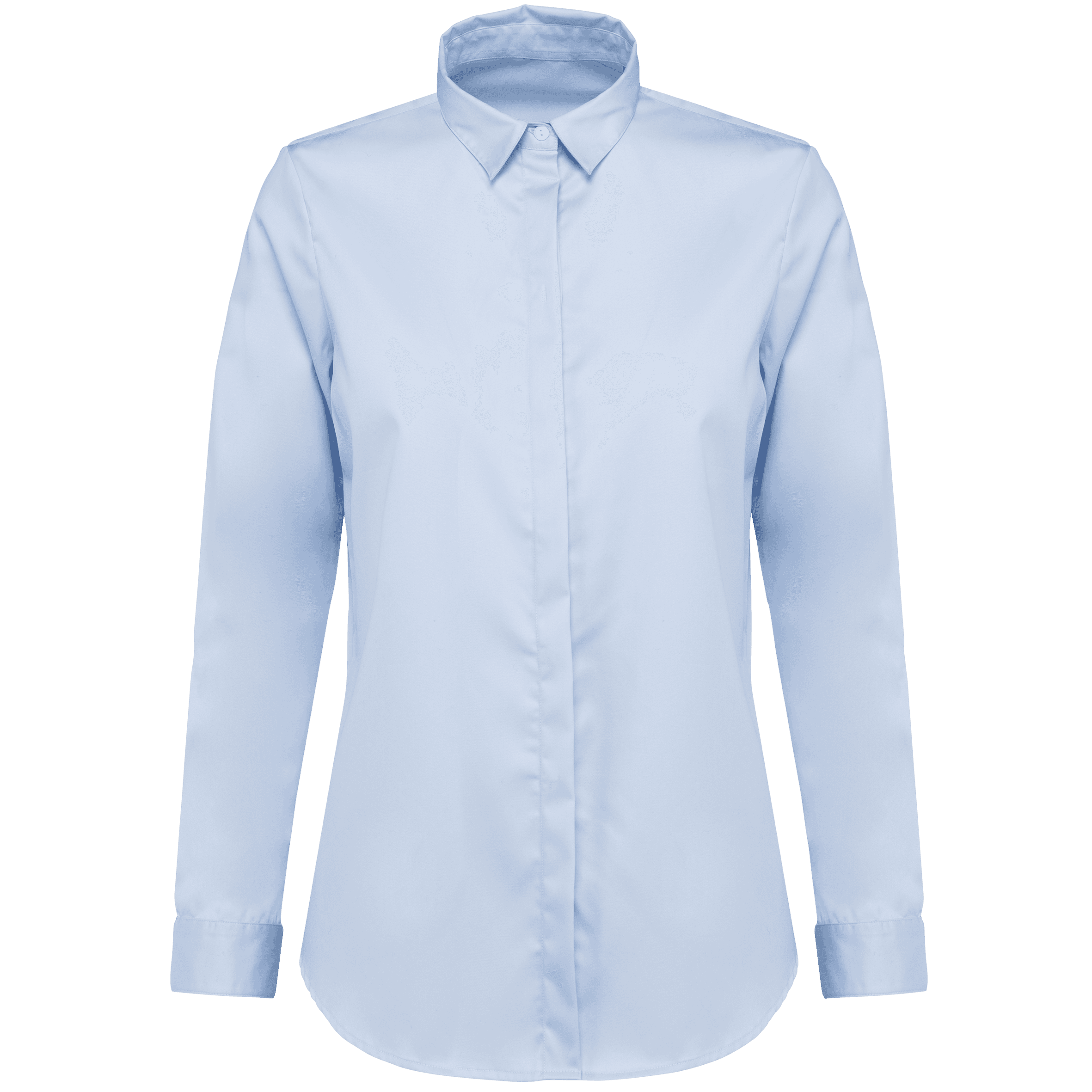 Chemise twill manches longues femme — Essential Light Blue