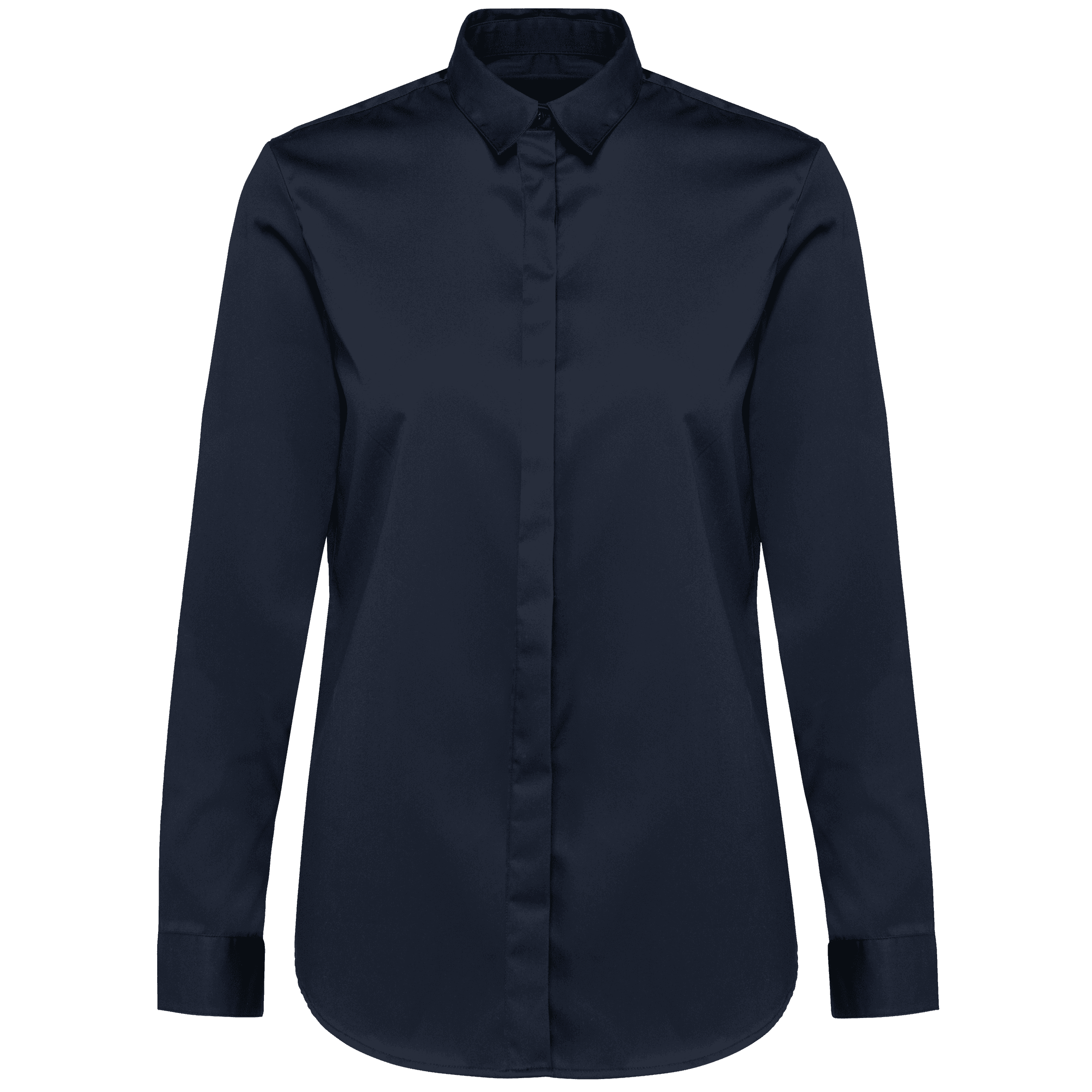 Chemise twill manches longues femme — Navy