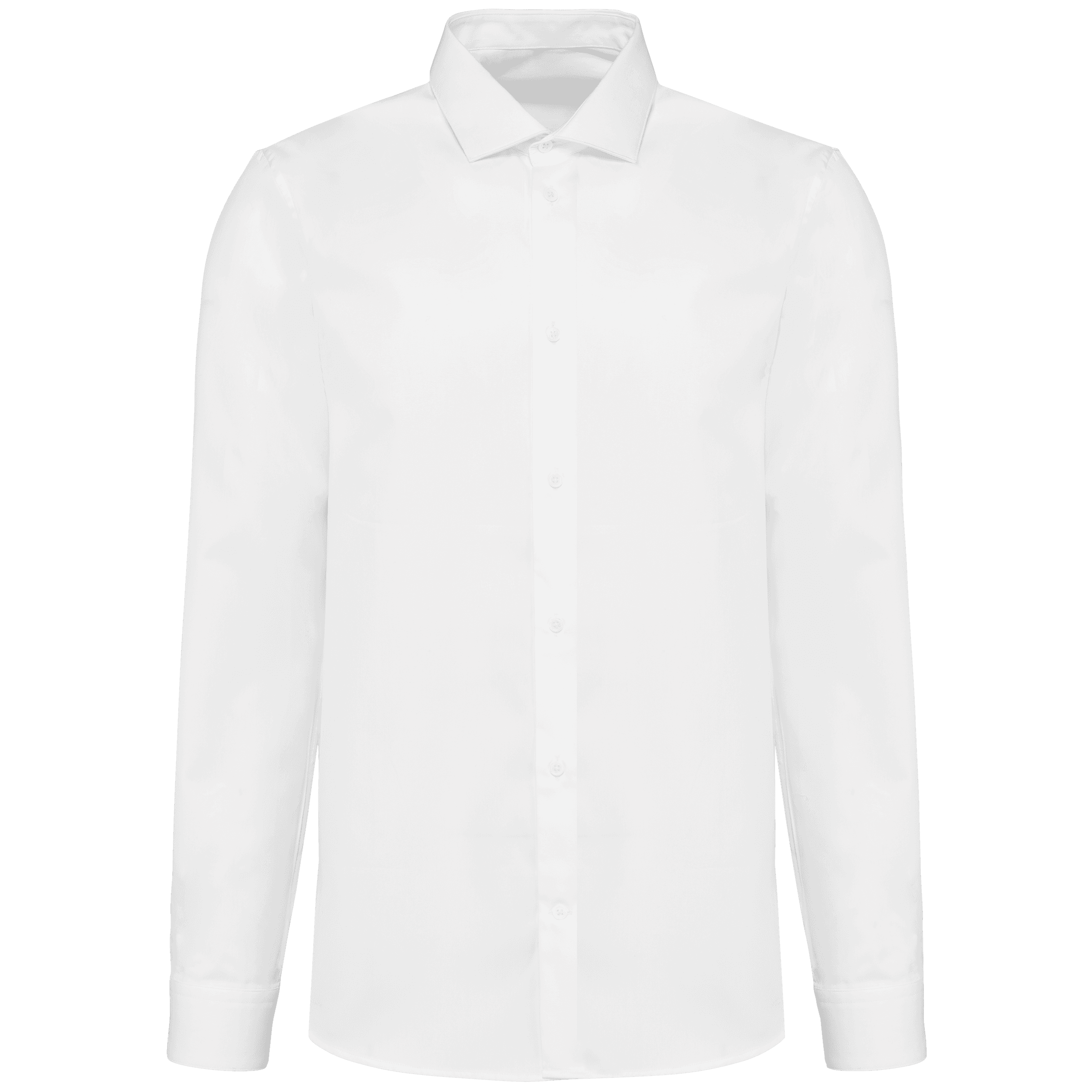 Chemise popeline manches longues homme — White