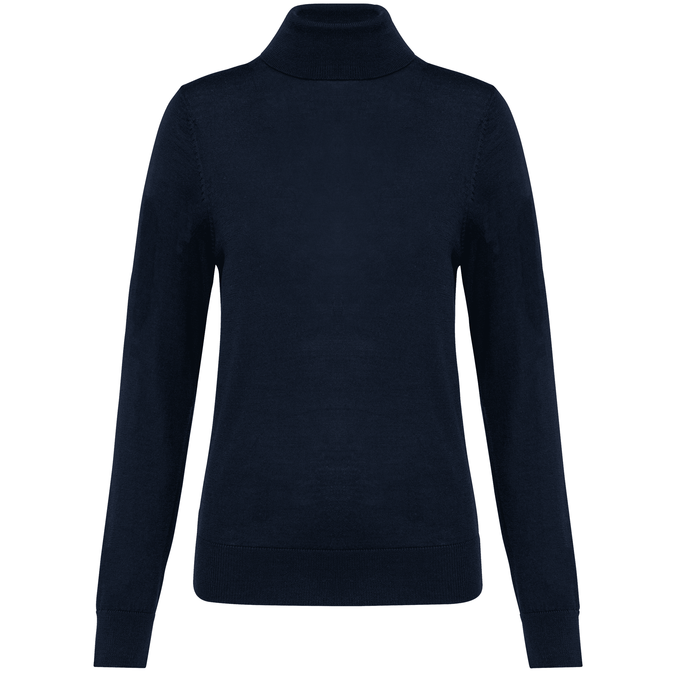 Pull Mérinos col roulé femme — Deep Navy