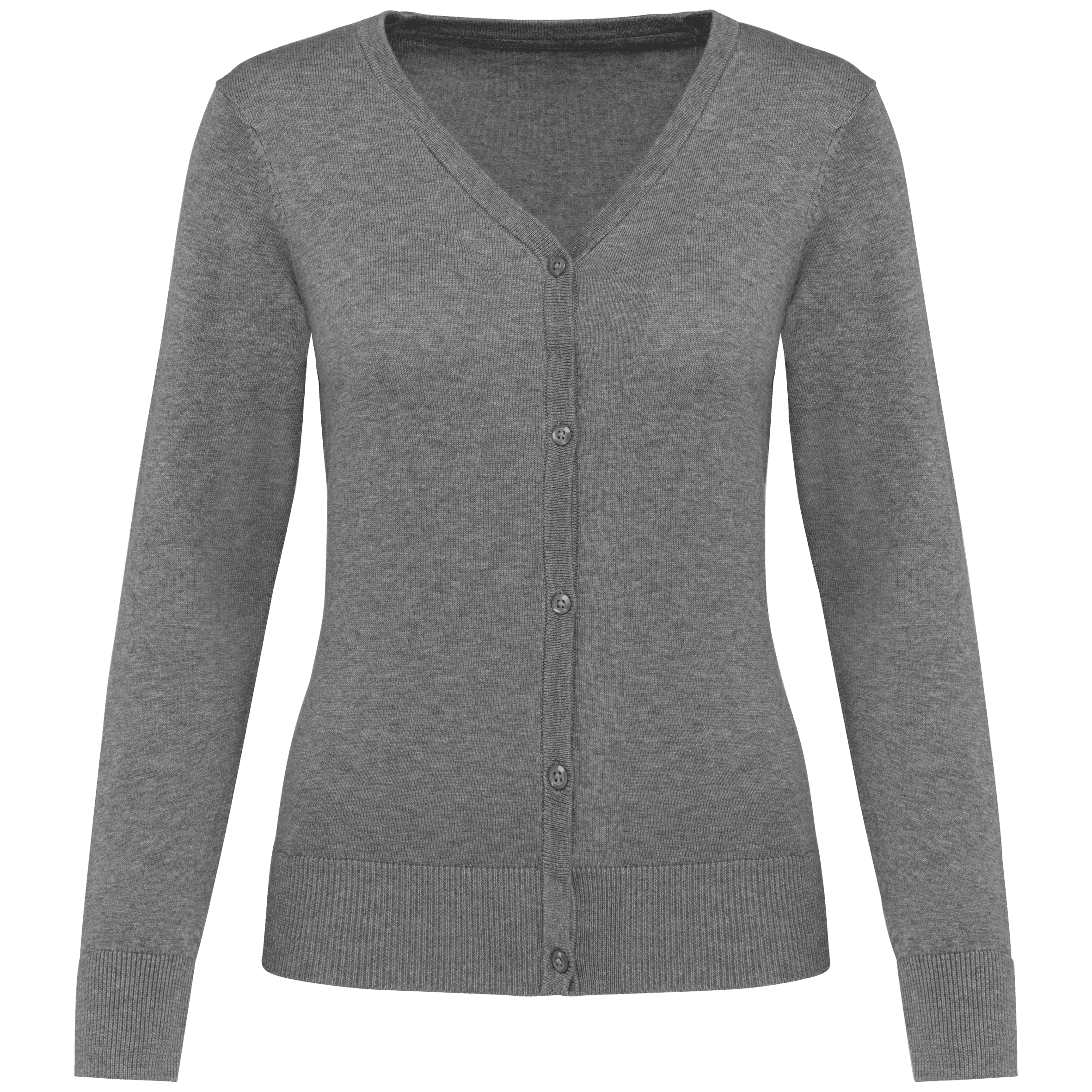 Cardigan Supima® femme — Grey Heather