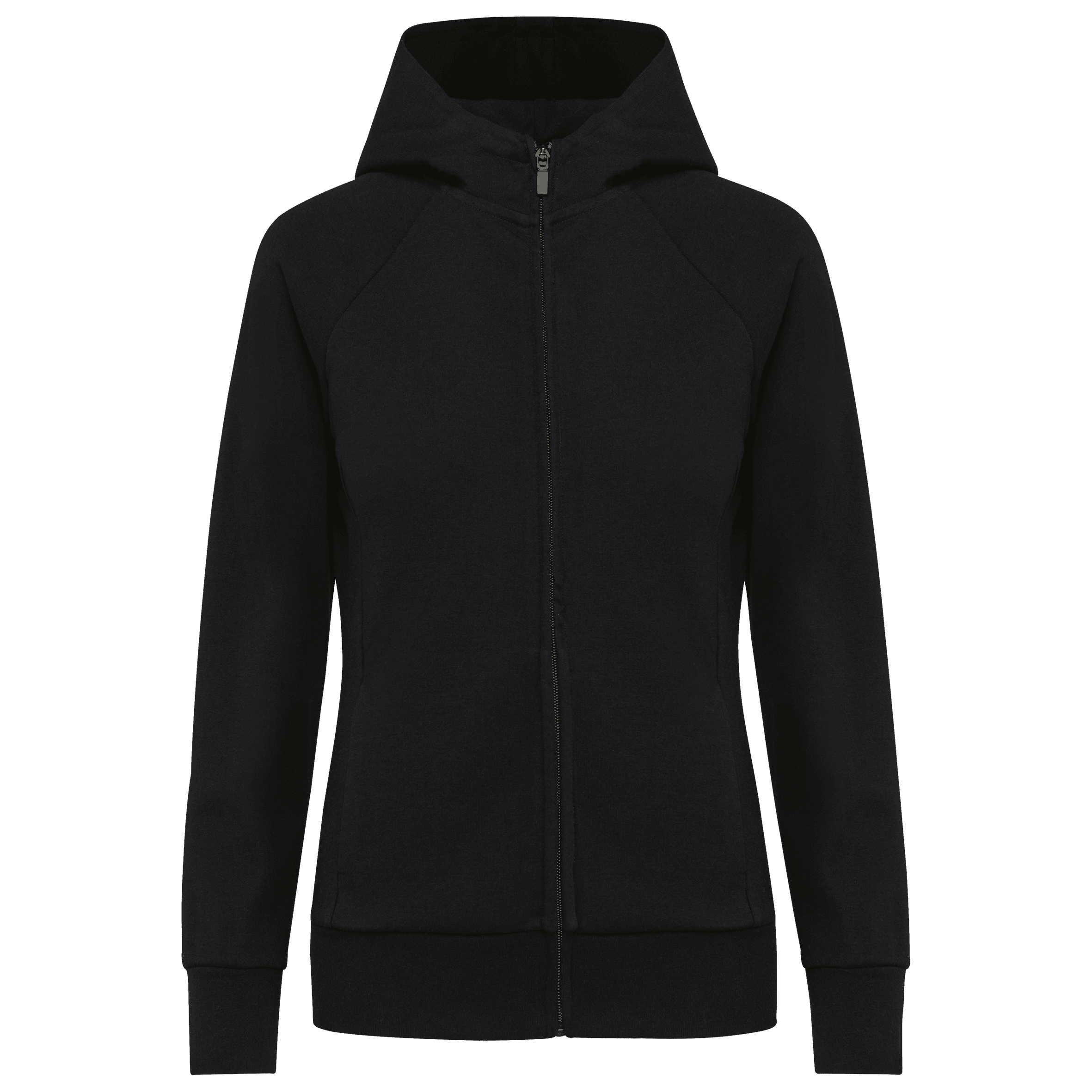 Veste zippée à capuche femme — Black
