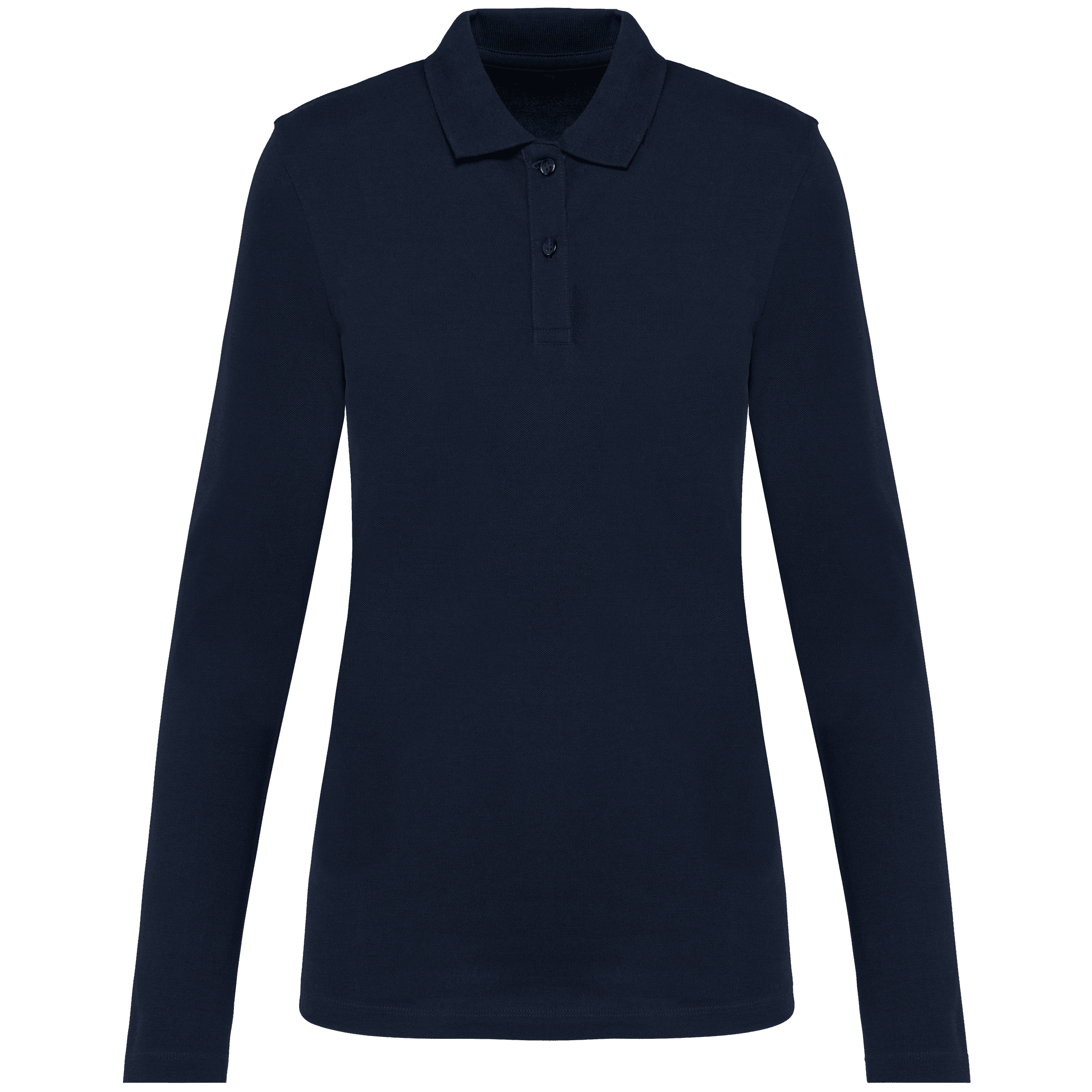Polo Supima® manches longues femme — Deep Navy