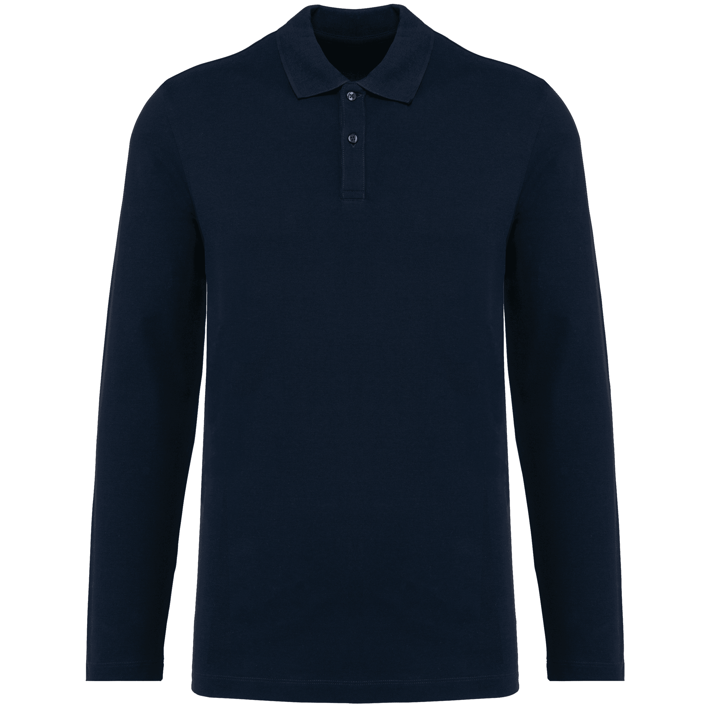 Polo Supima® manches longues homme — Deep Navy