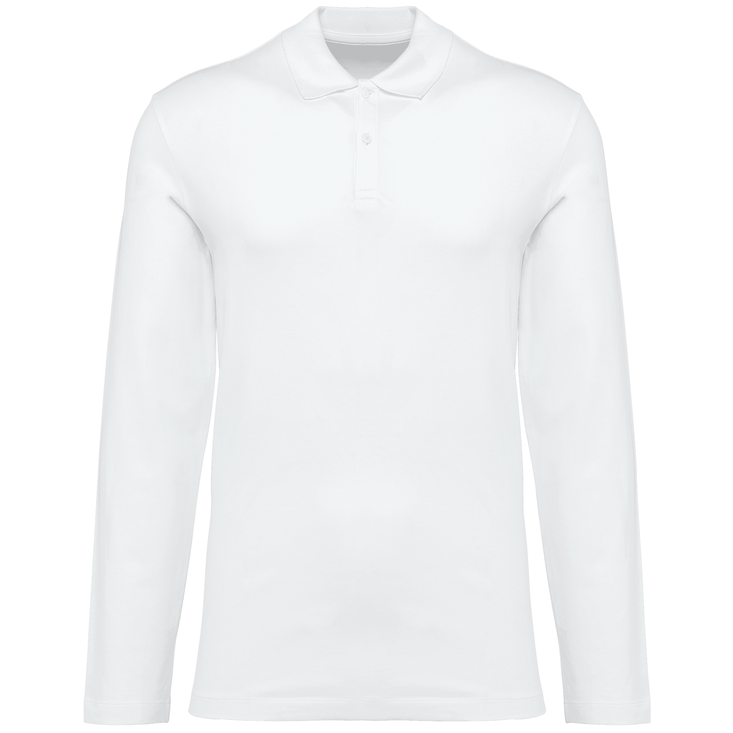 Polo Supima® manches longues homme — White