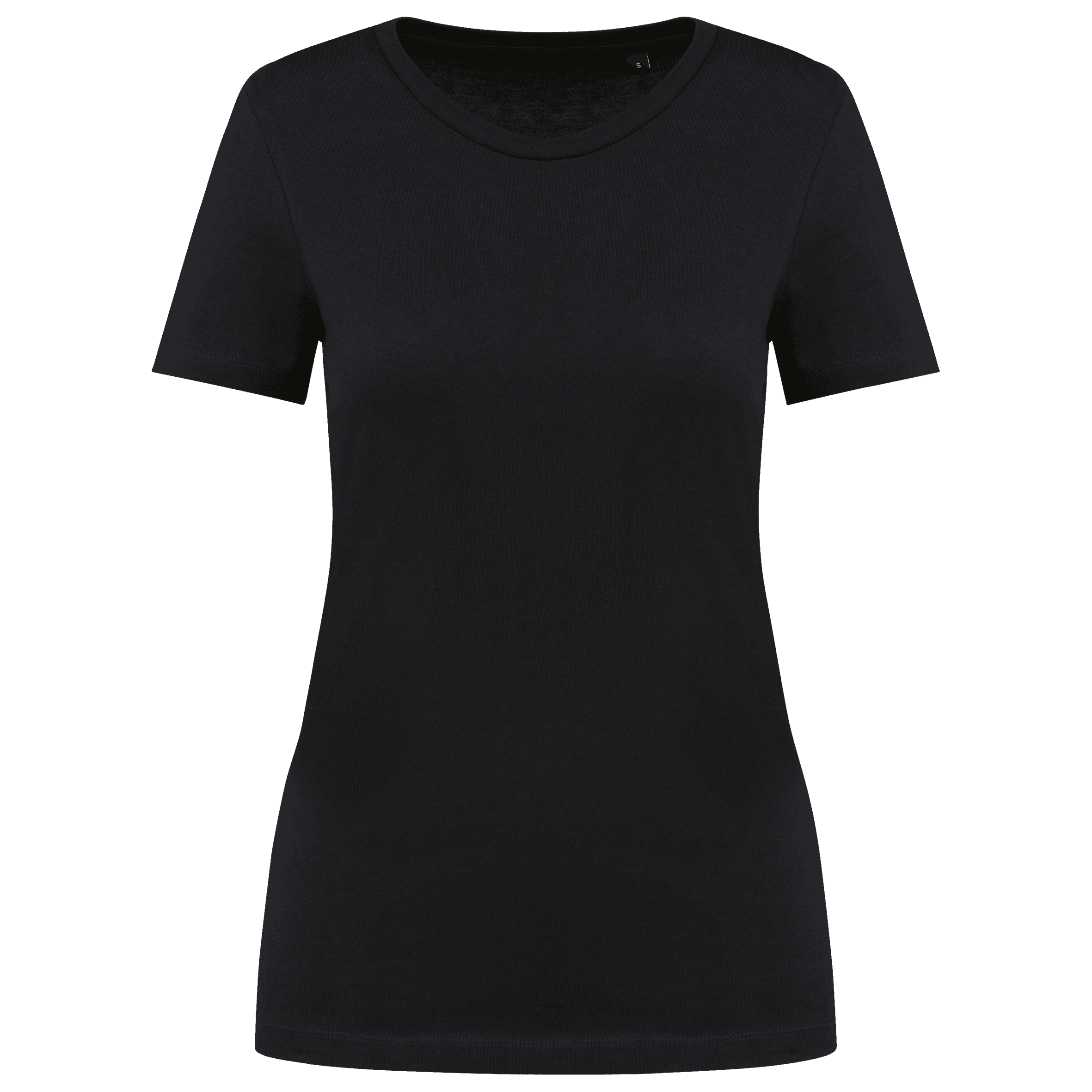 T-shirt Supima® col rond manches courtes femme — Black