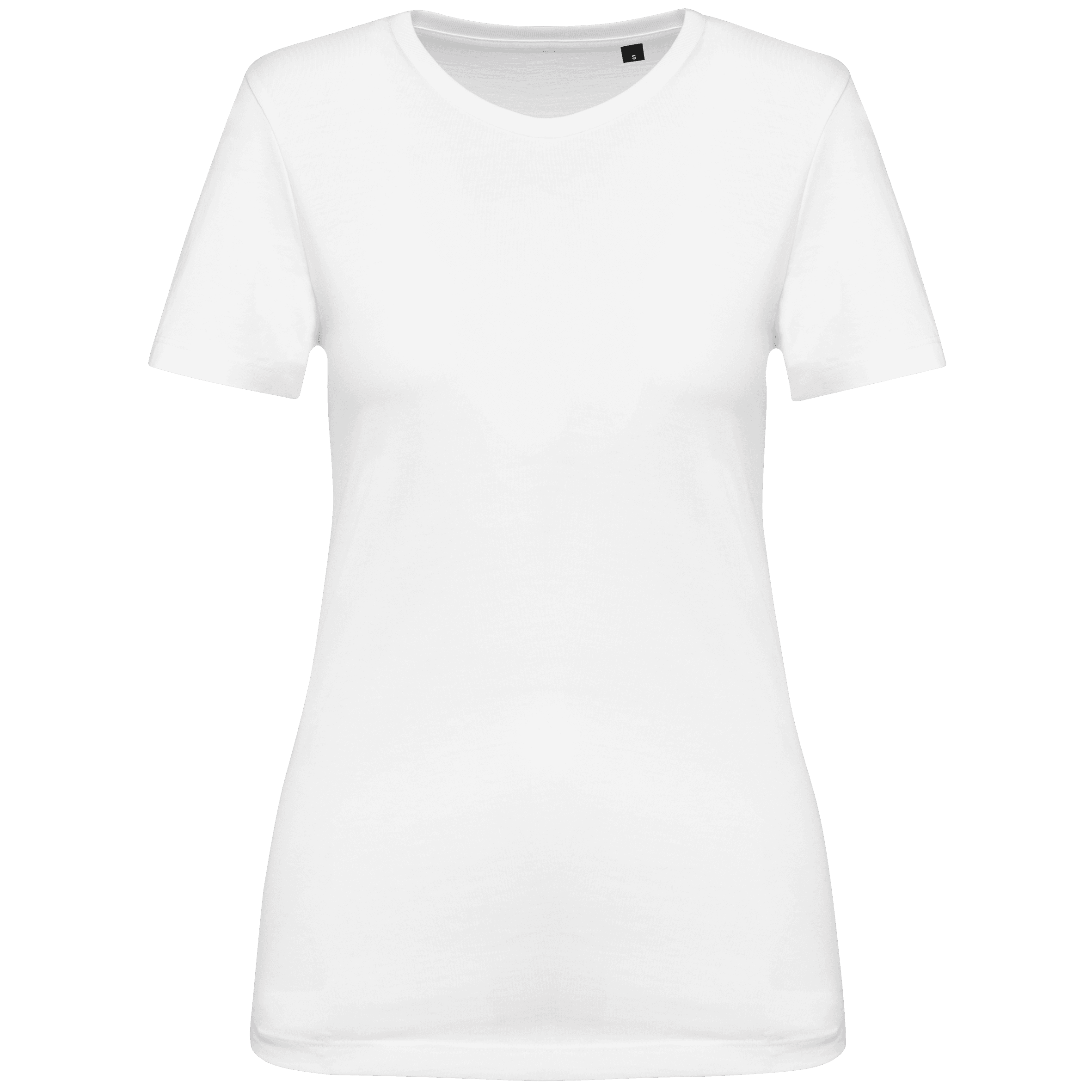 T-shirt Supima® col rond manches courtes femme — White