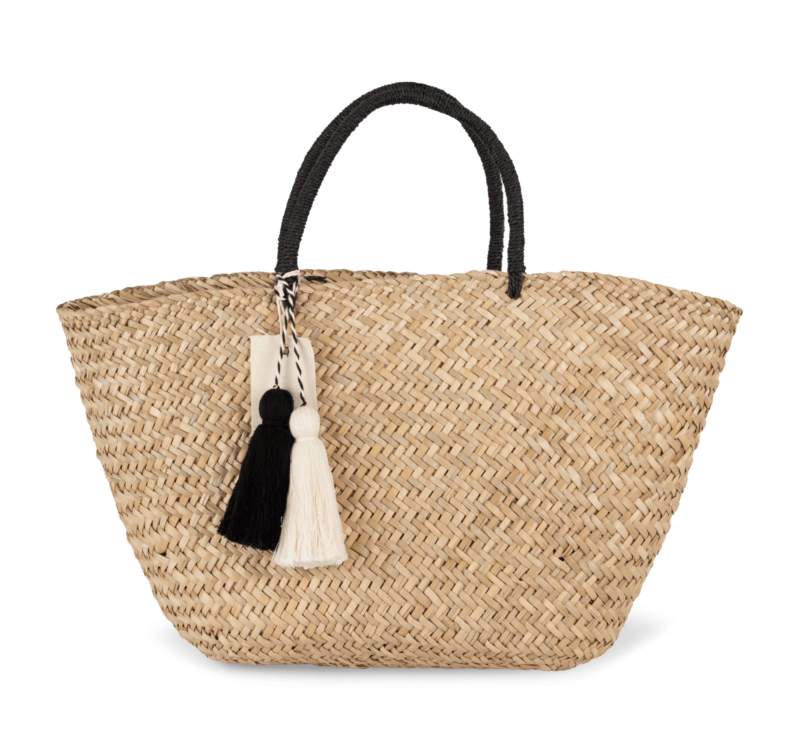 Panier shopping en paille — Straw