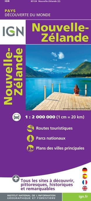 Carte IGN 85124 - Nouvelle Zelande