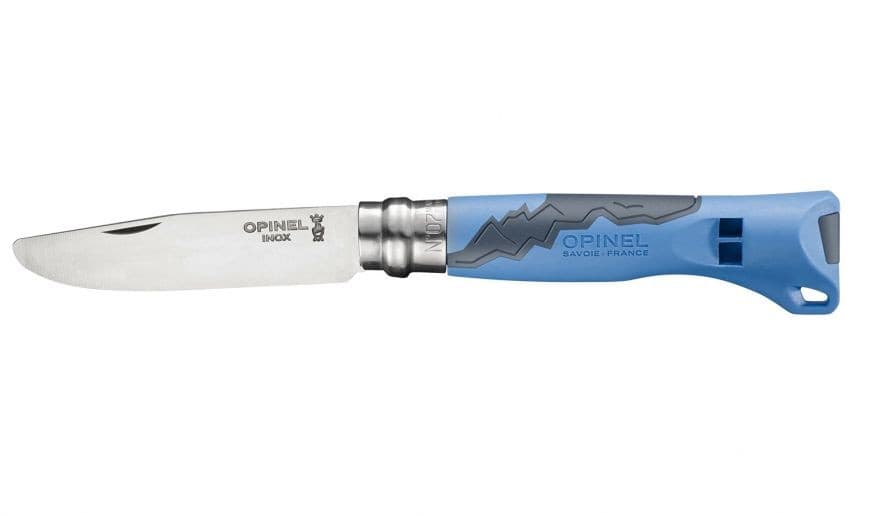 Opinel n°7 enfant - bleu - bout rond