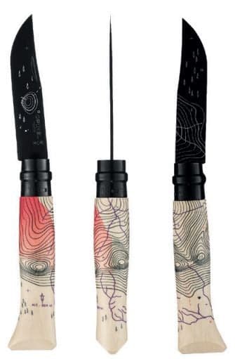 Opinel n°8 AZIMUT série limitée Escapade - Lame et virole noires