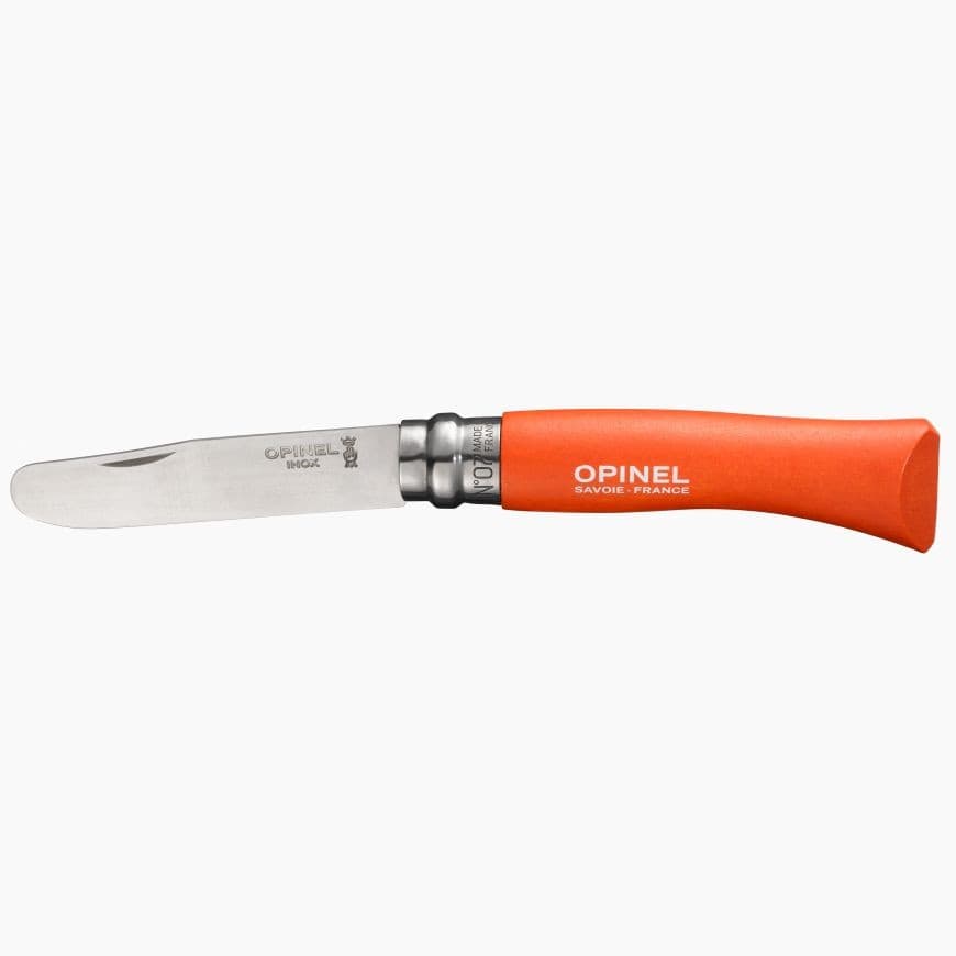 Opinel n°7 enfant - Lame à bout rond - Mandarine