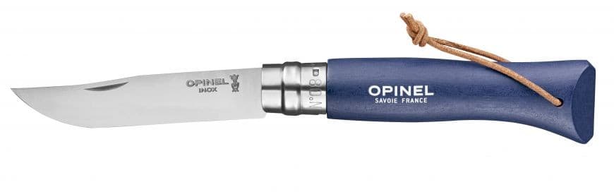 Opinel n°8 - lame Inox - bleu foncé