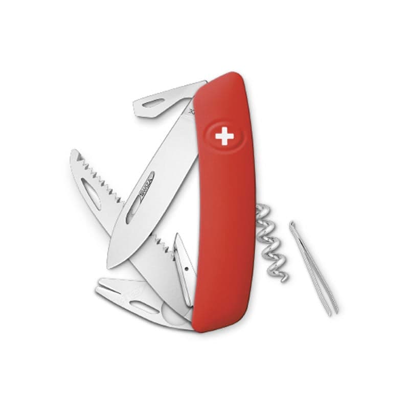 Swiza couteau suisse avec 11 fonctions - TT05 Tick Tool Rouge