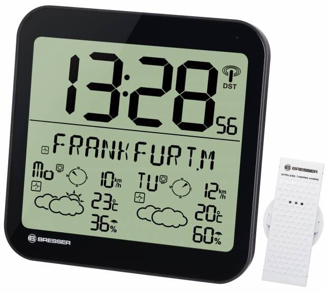 Horloge murale avec prévisions météo 4 jours - Bresser