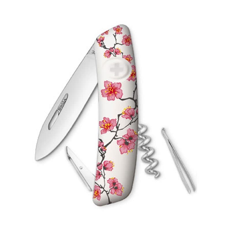 Swiza couteau suisse 6 fonctions D01 - Edition limitée fleurs