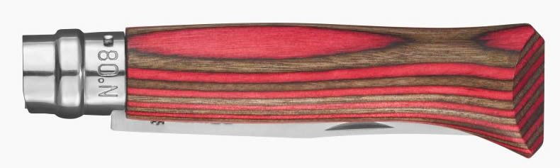 Manche en bouleau rouge - Opinel n°8 luxe